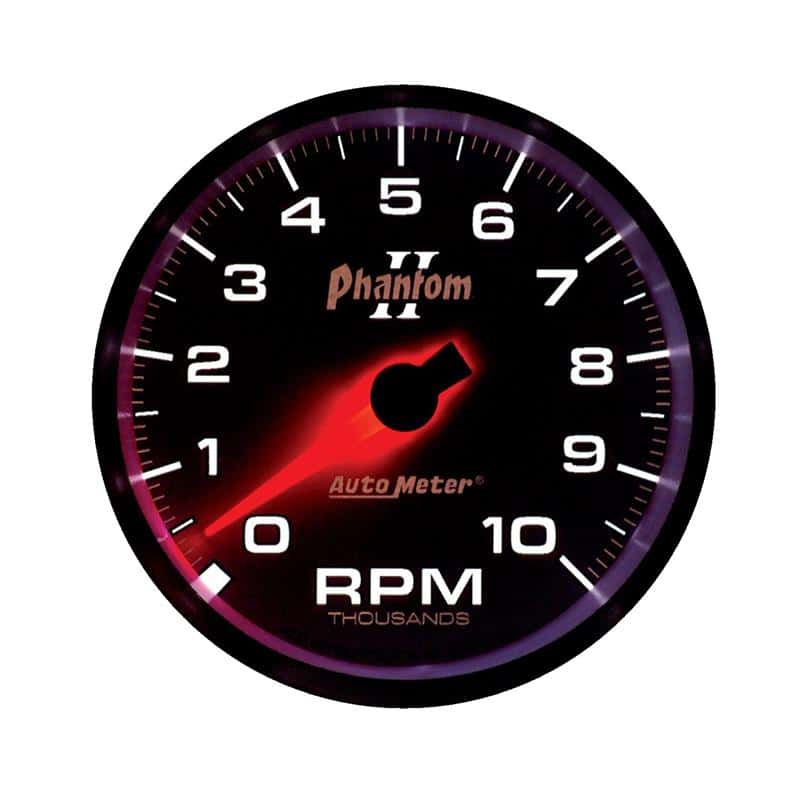 AutoMeter — Autometer Phantom II 3-3/8in 10000 RPM In-Dash Tachometer
3-3/8" TACH, 10,000 - view 3