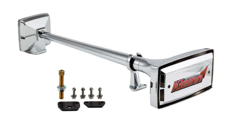 Kleinn Air Horns — Kleinn Chrome Roof Mount Single Horn/ 22.75In - Chrome-Plated Spun Copper
Roof Mount Horn - view 2