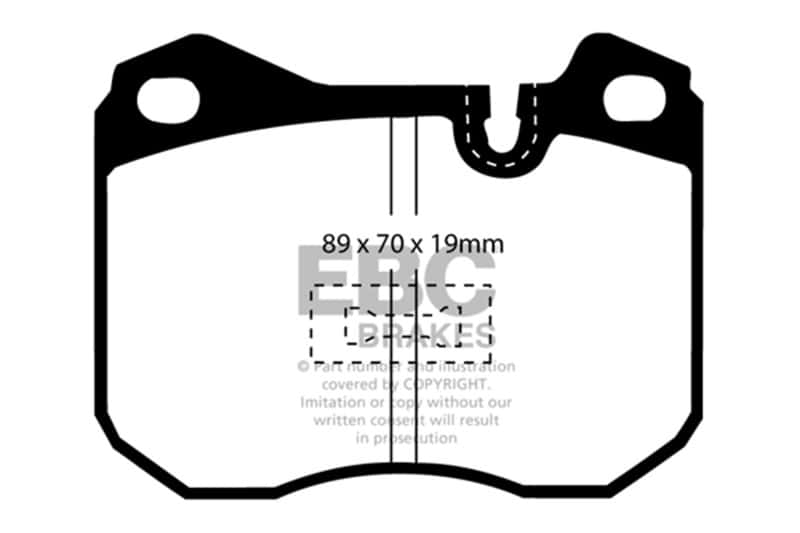 EBC — EBC 79-88 Porsche 924 2.0T Bluestuff Front Brake Pads
Disc Brake Pad - view 9