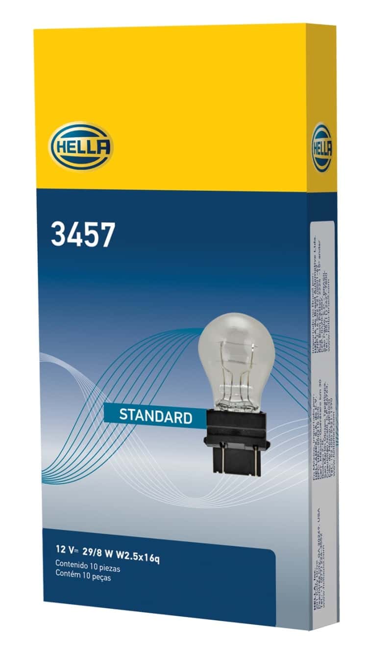 Hella — Hella Bulb 3457 12V 29/8W W3x16q S8
3457 Incan Bulb - view 7