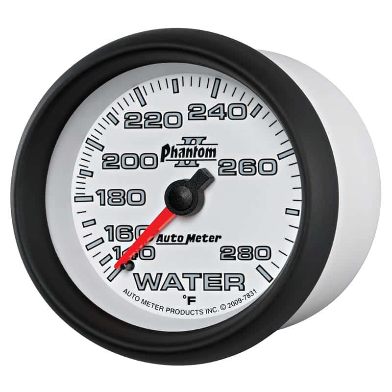 AutoMeter — Autometer Phantom II 2-5/8in 140-280 Degree F Mechanical Water Gauge
2-5/8" WATER TEMP, 1 - view 3