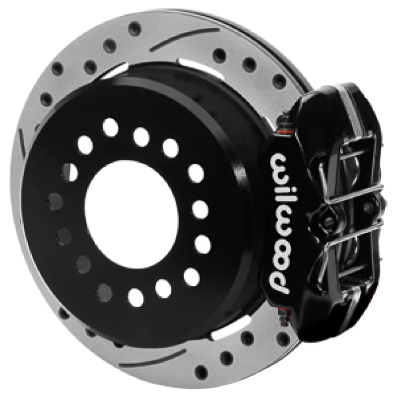 Wilwood — Wilwood Chevy Monte Carlo Forged 4 Piston DynaPro Black Caliper HP32 VV D&S Rotor - 11.00x0.81 - view 1