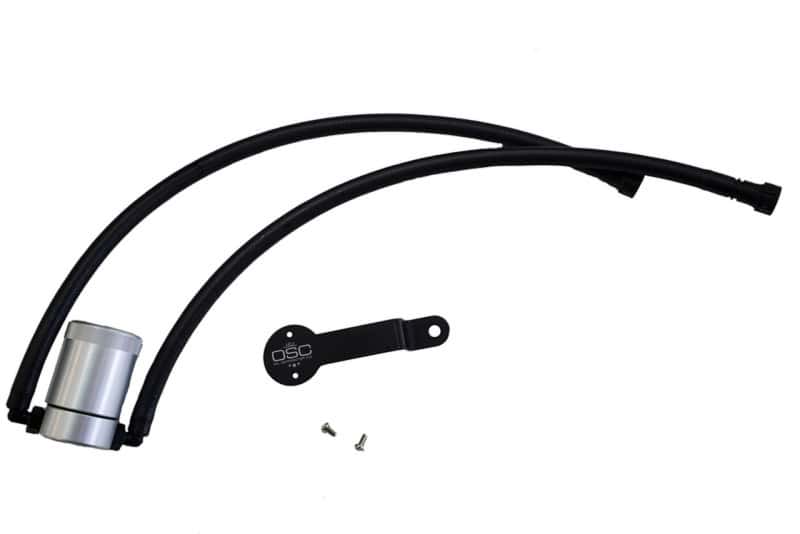 J&L — J&L 14-18 Chevy/GM Truck/SUV 5.3L V8 Driver Side Oil Separator 3.0 - Clear Anodized
Oil Separator - view 1