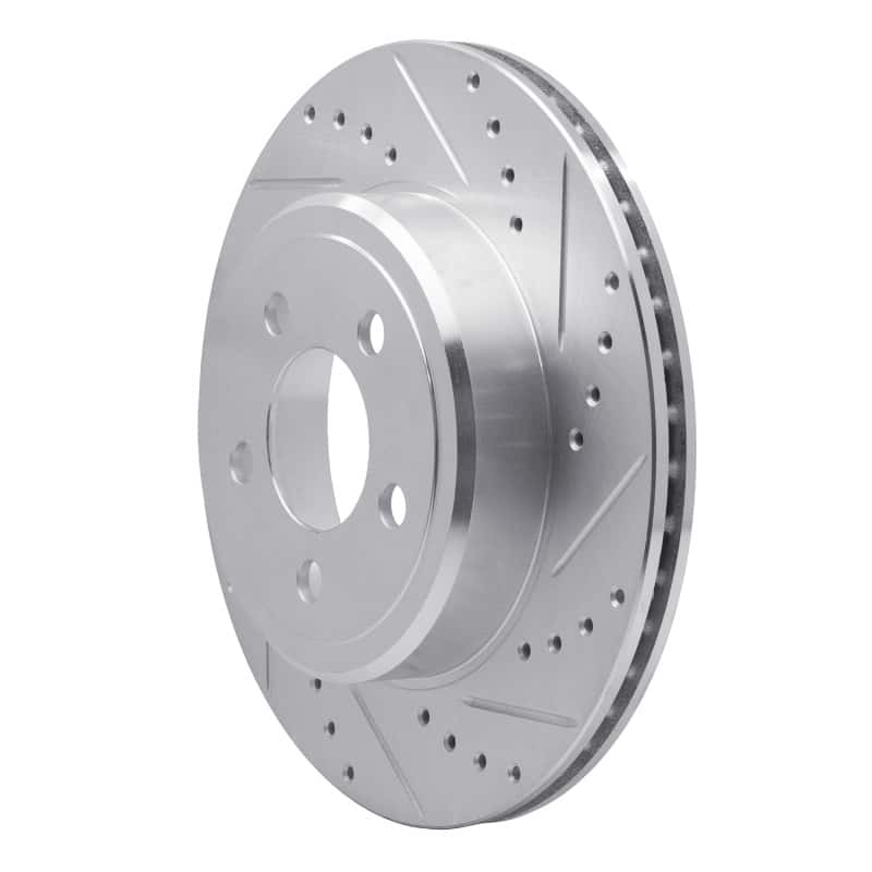 R1 Concepts — R1 05-23 Chrysler 300 Rear Right Drilled & Slotted Silver Brake Rotor
R1 Brake Rotor Drill - view 2