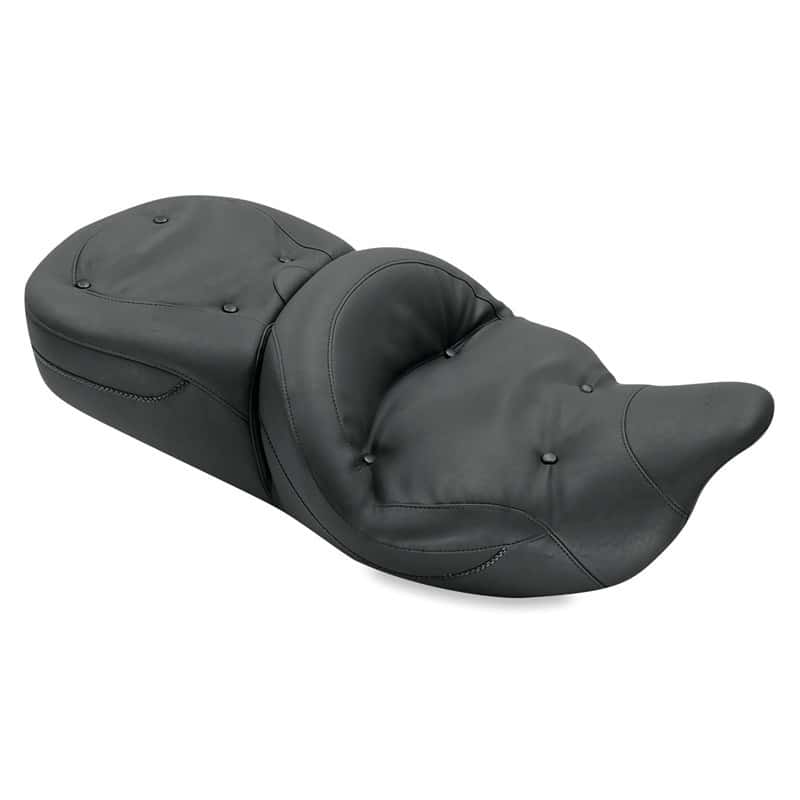 Mustang Motorcycle — Mustang 08-21 Harley Electra Glide, Rd Glide, Rd King, Str Glide Touring 1PC Seat Regal - Black - view 1
