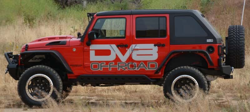 DV8 Offroad — DV8 Offroad 07-18 Jeep Wrangler JK Metal Heat Dispersion Hood - Primer Black - view 11