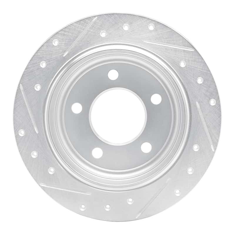 R1 Concepts — R1 93-04 Chrysler Concorde Rear Right Drilled & Slotted Silver Brake Rotor
R1 Brake Rotor Drill - view 5