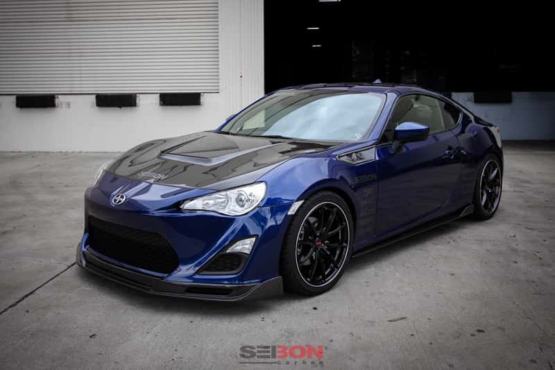 Seibon — Seibon 12-13 BRZ/FRS VS Style Carbon Fiber Hood - view 5