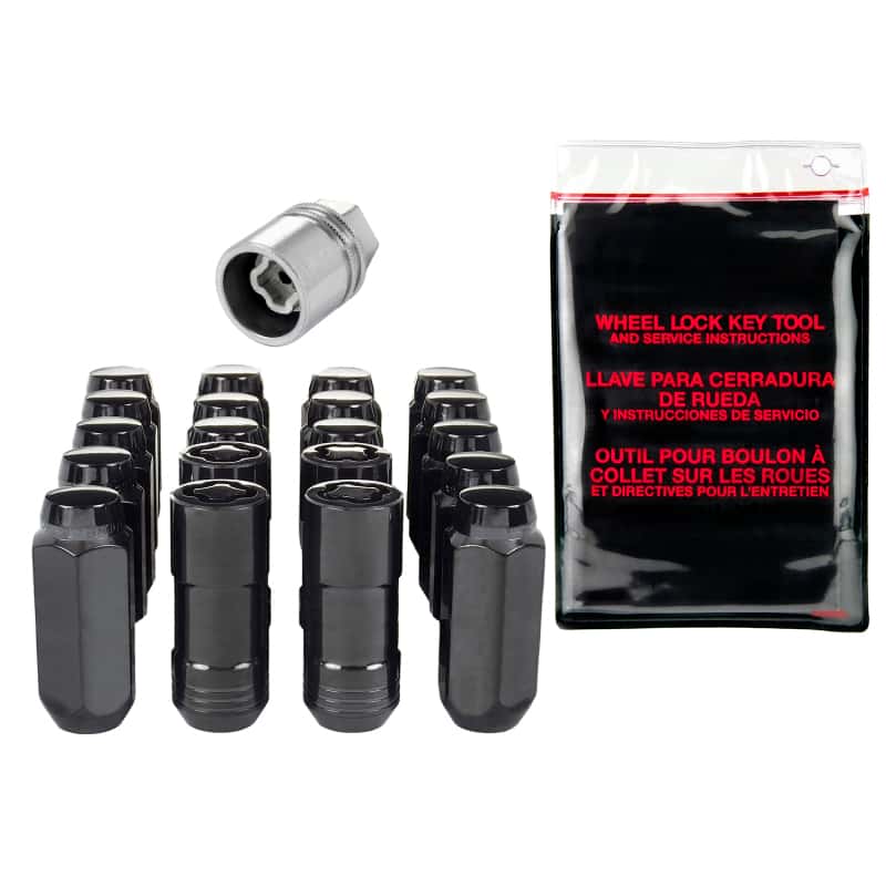 McGard — McGard 5 Lug Hex Install Kit w/Locks (Cone Seat Nut) M14X2.0 / 13/16 Hex / 2.25in. Length - Black - view 1