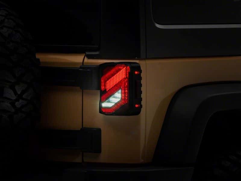 Raxiom — Raxiom 07-18 Jeep Wrangler JK Axial Series Trident LED Tail Lights- Blk Housing (Clear Lens)
Lights - view 6