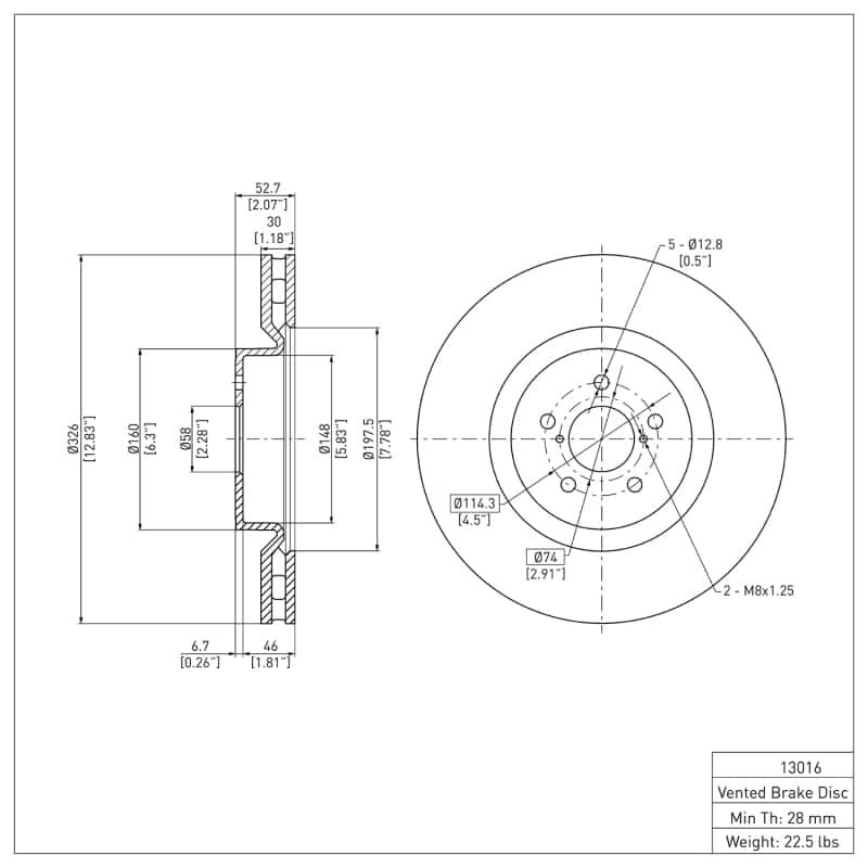 DFC — DFC 13-17 Subaru WRX STI Front Brake Rotor
DFC Brake Rotor - view 6