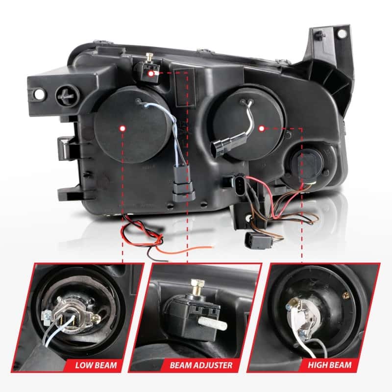 ANZO — ANZO 2006-2010 Dodge Charger Projector Headlights w/ Halo Chrome (CCFL)
Head Light Set
HdLtSet - view 6