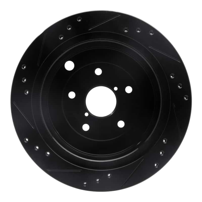 R1 Concepts — R1 06-14 Subaru Tribeca Rear Right Drilled & Slotted Black Brake Rotor
R1 Brake Rotor Drill - view 5