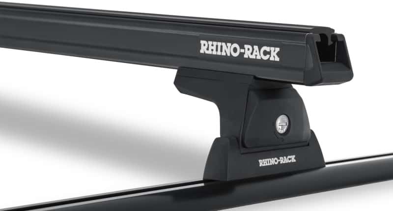 Rhino-Rack — Rhino-Rack 07-10 Jeep Wrangler 2 Door SUV Heavy Duty RLT600 Track Mount 2 Bar Roof Rack - Black
Roof Rack - view 2