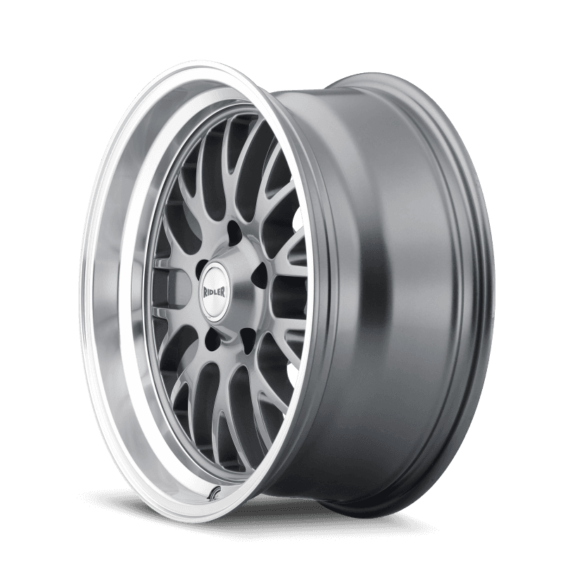 Ridler Wheels — Ridler 607 20x10 / 5x127 BP / 0mm Offset / 83.82mm Hub Gloss Grey Machined Wheel
RIDLER 607 - view 2