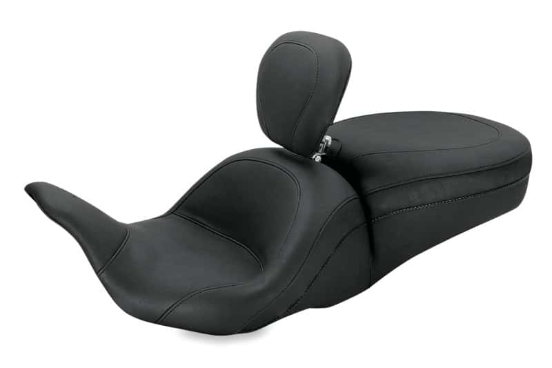Mustang Motorcycle — Mustang 08-21 Harley Electra Glide, Rd Glide, Rd King, Str Glide Lowdown 1PC Seat w/DBR - Black - view 1