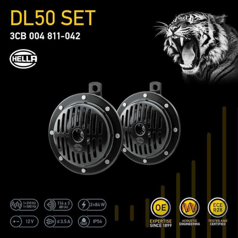 Hella — Hella Supertone Horn Kit 12V 310/380HZ HTone Black - view 12