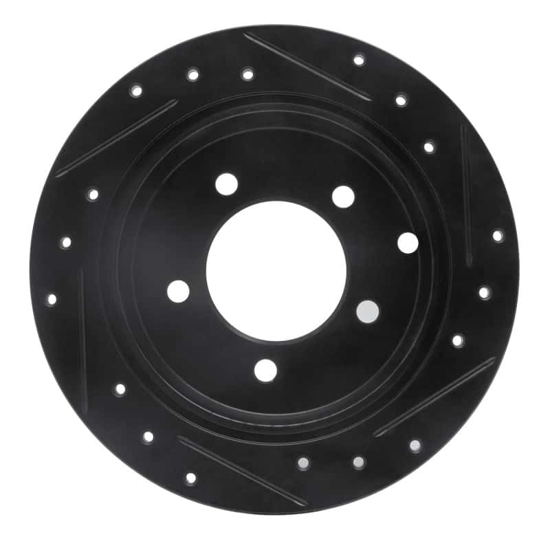 R1 Concepts — R1 07-17 Chrysler 200 Rear Left Drilled & Slotted Black Brake Rotor
R1 Brake Rotor Drill - view 5