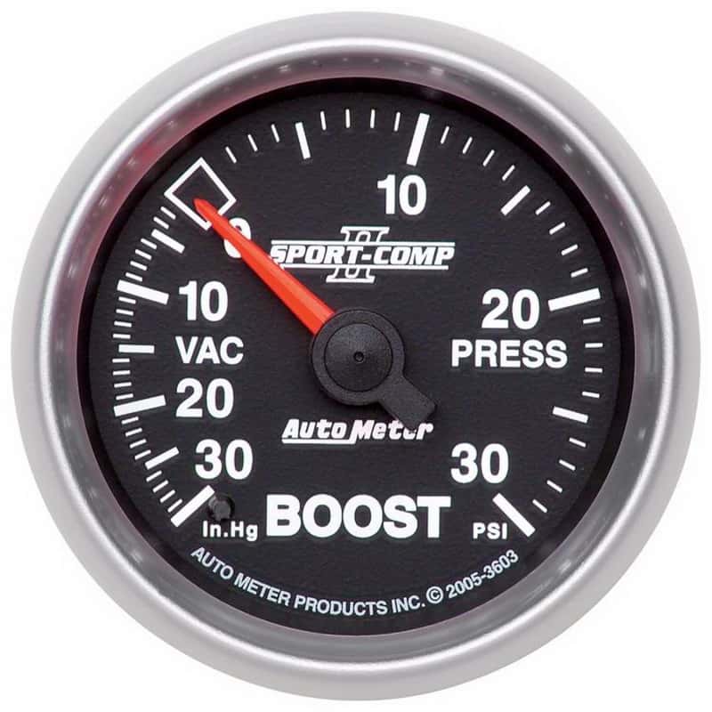 AutoMeter — Autometer Sport-Comp II 52mm 30 PSI Mechanical Boost Vacuum Gauge
2-1/16" BOOST-VAC, 3 - view 2