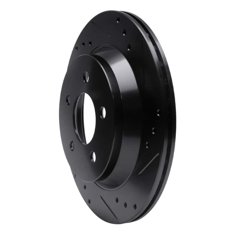 R1 Concepts — R1 94-04 Ford Mustang Rear Right Drilled & Slotted Black Brake Rotor
R1 Brake Rotor Drill - view 2