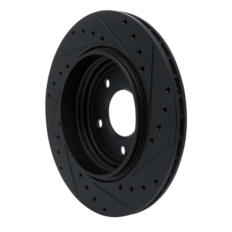 R1 Concepts — R1 01-06 BMW 330CI Rear Left Drilled & Slotted Black Brake Rotor
R1 Brk Rot Drl Slt - view 4