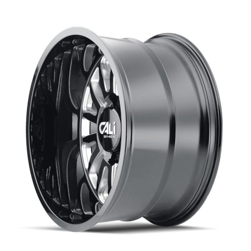 Cali Off-Road — Cali Off-Road 9110 Summit 24x14 / 8x165.1 BP / -76mm Offset / 125.2mm Hub Gloss Black Milled Wheel
9110 - view 2
