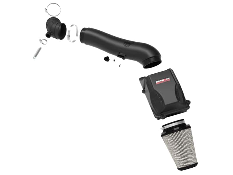 aFe — aFe Rapid Induction Cold Air Intake System w/Pro DRY-S Filter 20-21 Jeep Wrangler V6 3.0L
Cold Air Intake - view 4