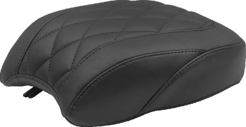 Mustang Motorcycle — Mustang 06-17 Harley Dyna Standard Touring Passenger Seat w/Studs - Black - view 2