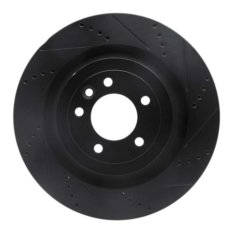R1 Concepts — R1 2013-2025 Land Rover Defender 110 Rear Right Drilled & Slotted Black Brake Rotor
R1 Brake Rotor Drill - view 1