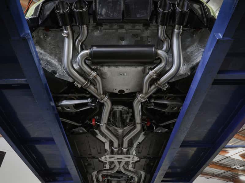 aFe — aFe MACHForce XP Exhausts Cat-Back SS 19-21 BMW M2 Competition L6-3.0L w/Carbon Tips
Cat-Back Exhaust - view 5