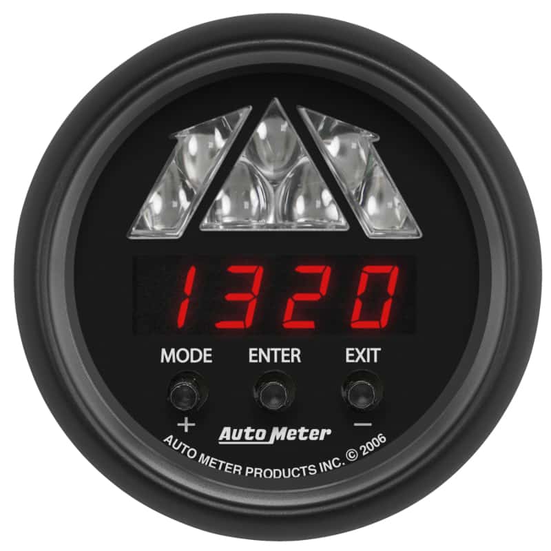 AutoMeter — Autometer Z-Series 2-1/16in Tachometer Digital 16000 RPM w/ LED Shift Light - view 1