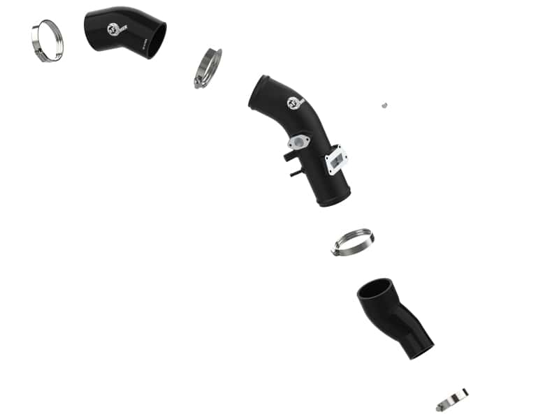 aFe — aFe 19-22 Hyundai Veloster N L4 2.0L (t) BladeRunner 2-3/4in Aluminum Cold Charge Pipe - Black
Cold Charge Pipe - view 2