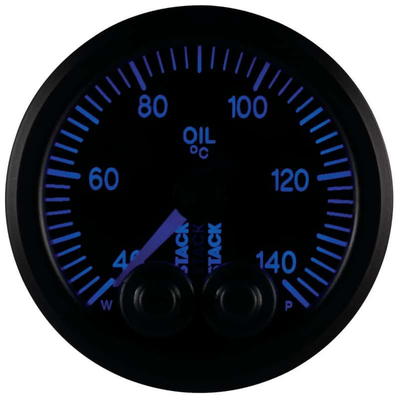 AutoMeter — Autometer Stack 52mm 40-140 Deg C 1/8in NPTF Male Pro-Control Oil Temp Gauge - Black
Ga OilT PC Blk 140C - view 5