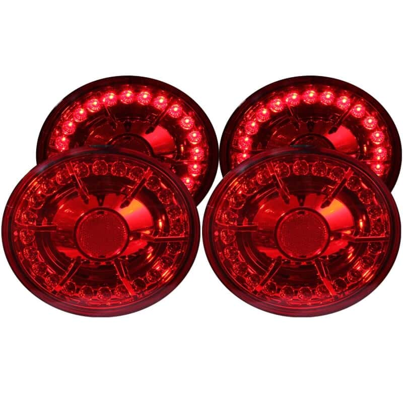 ANZO — ANZO 2005-2010 Chevrolet Corvette LED Taillights Red 4pc - view 2
