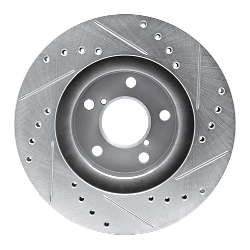 R1 Concepts — R1 90-01 Subaru Impreza Front Left Drilled & Slotted Silver Brake Rotor
R1 Brake Rotor Drill - view 5