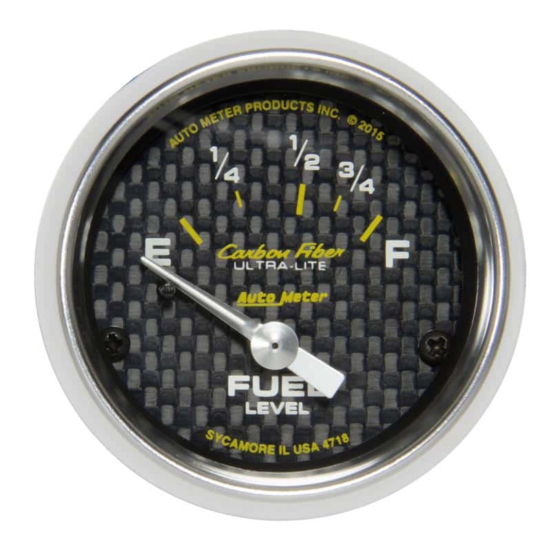 AutoMeter — Autometer Carbon Fiber Gauge Fuel Level 2 1/16in 16e To 158f Elec Carbon Fiber
GA 2" FUEL 16-158 CF - view 1