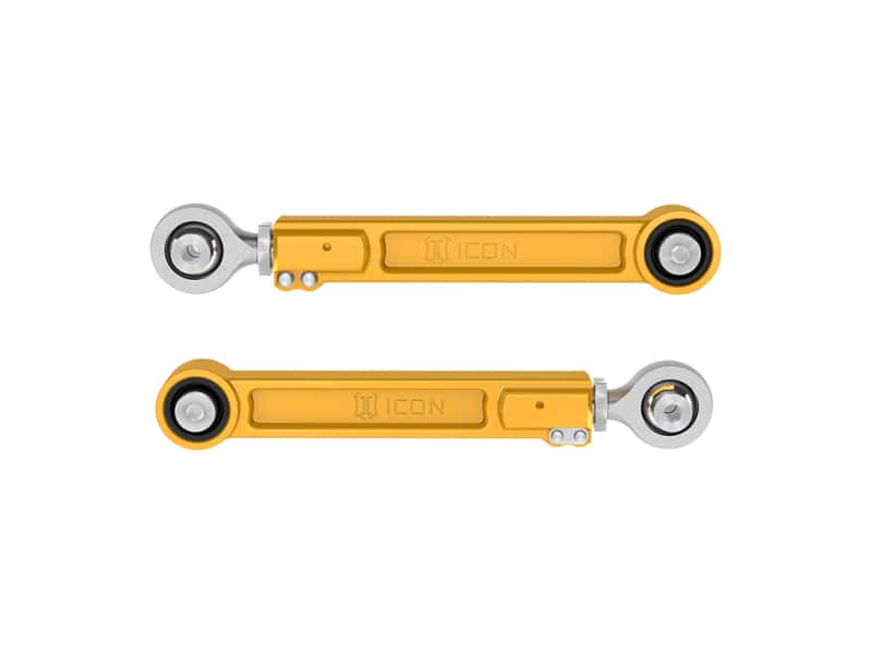 ICON — ICON 22-23 Toyota Tundra / 2024 Toyota Tacoma Billet Rear Upper Link Kit - Gold Anodized
REAR UPPER LINK KIT - view 4