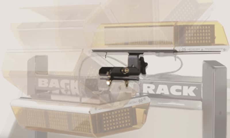 BackRack — BackRack Light Bracket 16in x 7in Base Center Mount Folding
Light Bracket - view 2