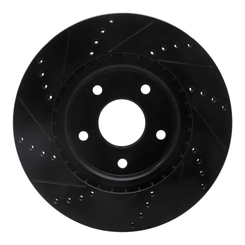 R1 Concepts — R1 12-25 Chrysler Voyager Front Right Drilled & Slotted Black Brake Rotor
R1 Brake Rotor Drill - view 5