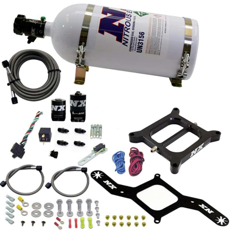 Nitrous Express — Nitrous Express 4150 RNC Conventional Nitrous Plate Kit w/.375in Solenoid w/10lb Bottle
Injection System Kit
N2OSys - view 2