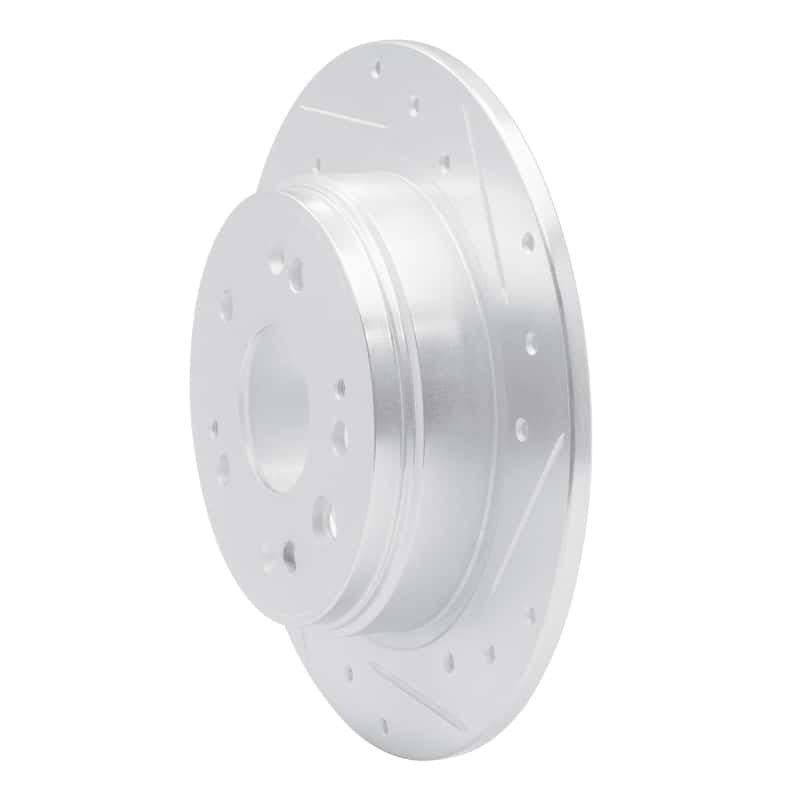 R1 Concepts — R1 02-04 Honda CR-V Rear Right Drilled & Slotted Silver Brake Rotor
R1 Brake Rotor Drill - view 2