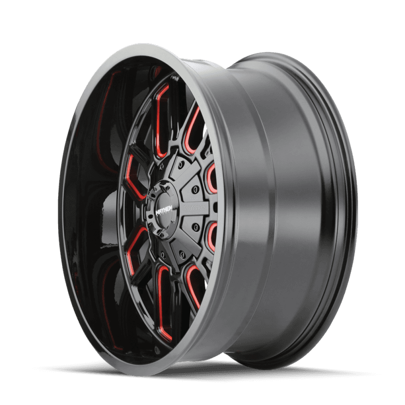 Mayhem — Mayhem 8107 Cogent 20x9 / 5x139.7 BP / 0mm Offset / 110mm Hub Black w/ Prism Red Wheel
MAYHEM 8107 - view 5
