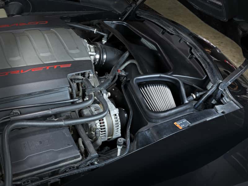 aFe — aFe POWER Magnum FORCE Stage-2 Pro DRY S Cold Air Intake Sys 14-19 Chevrolet Corvette (C7) V8-6.2L
Magnum FORCE Intake - view 9