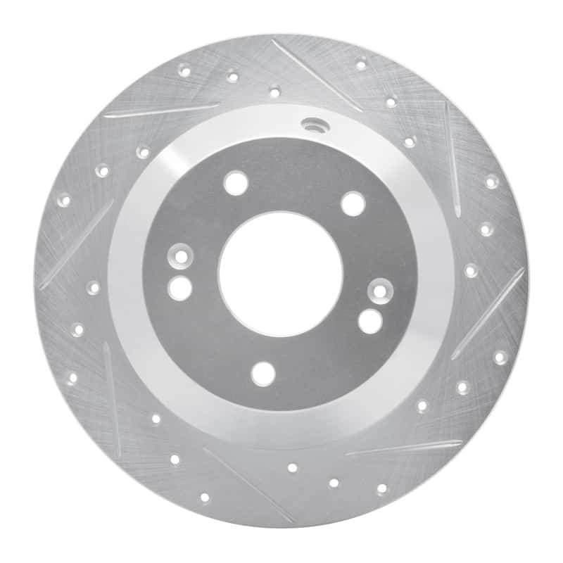 R1 Concepts — R1 15-20 Kia SORENTO Rear Right Drilled & Slotted Silver Brake Rotor
R1 Brake Rotor Drill - view 1