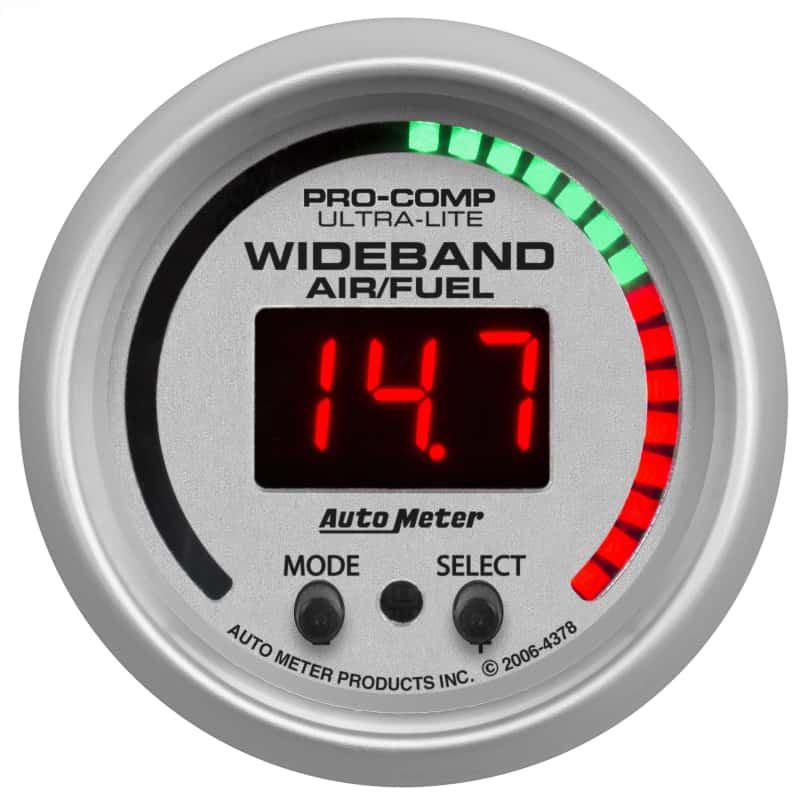 AutoMeter — Autometer Ultra-Lite 52mm Air/Fuel Ratio Pro Plus Digital w/ Peak & Warning Gauge
2-1/16" WIDEBAND PRO - view 1