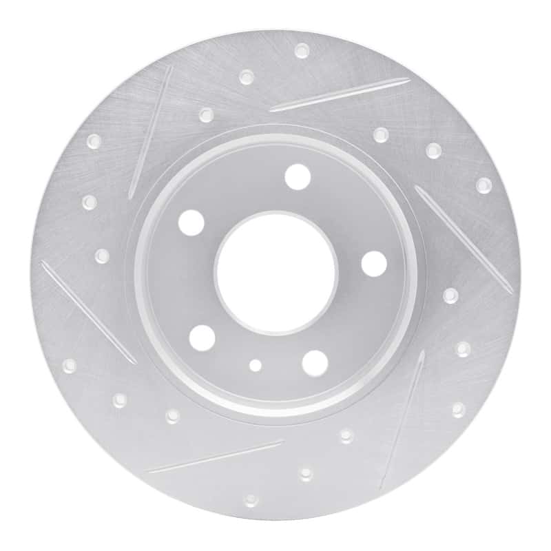 R1 Concepts — R1 02-08 Chevrolet Zafira (Mexico) Rear Right Drilled & Slotted Silver Brake Rotor
R1 Brake Rotor Drill - view 5