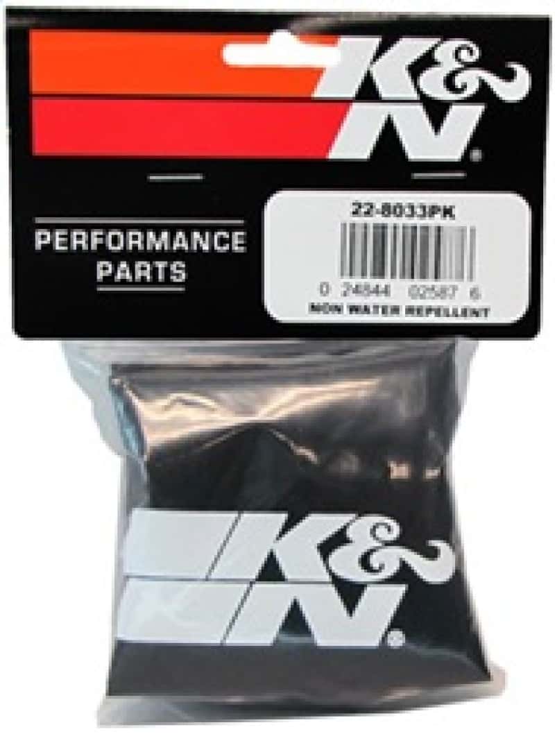 K&N Engineering — K&N PreCharger Tapered Air Filter Wrap Black 6in Height / 6in Diameter - view 4