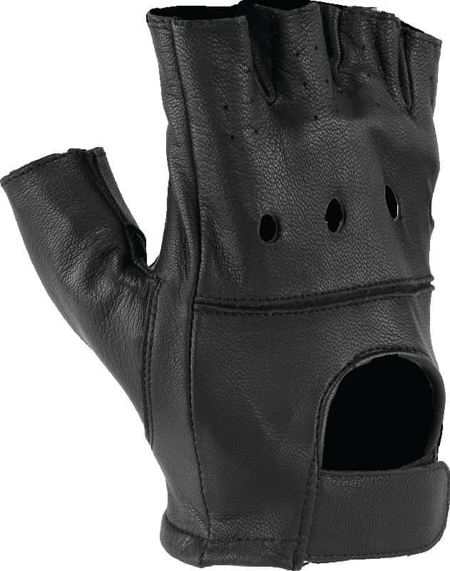 Kuryakyn — Kuryakyn Leather By River Road Diamond Shorty Gloves Black Womens - Small - view 2