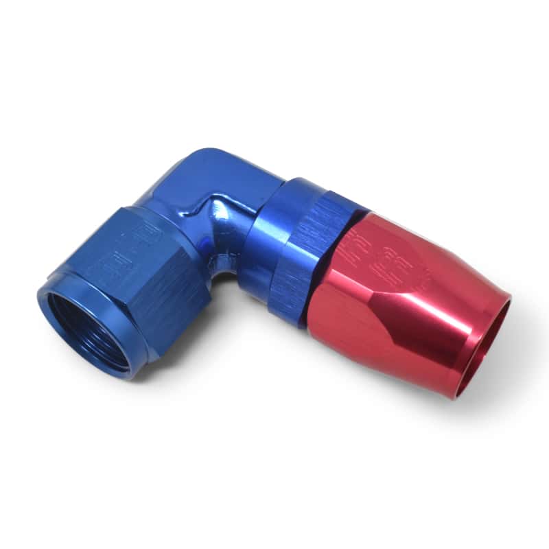 Russell — Russell Performance -10 AN Red/Blue 90 Degree Forged Aluminum Swivel Hose End
Hose Fitting - view 4