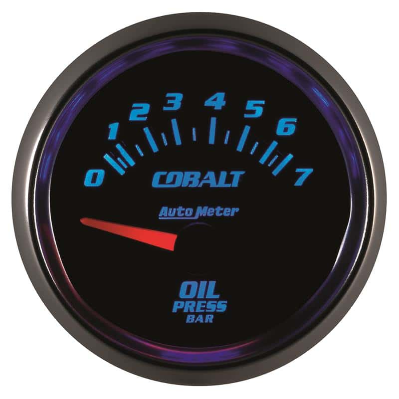 AutoMeter — Autometer Cobalt 52mm 0-7 BAR Short Sweep Electric Oil Pressure Gauge
GA 2" OILP 7BAR E CB - view 6